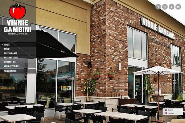 Ristorante theme site design template sample