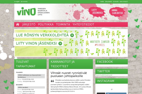 vino.fi site used Vino
