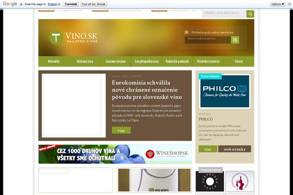 Vino theme site design template sample