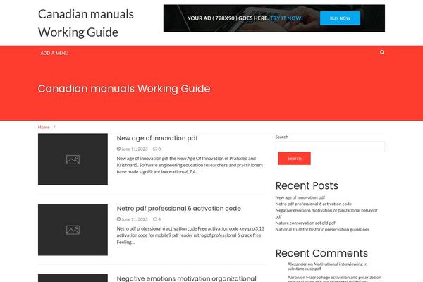 NewsMag theme site design template sample