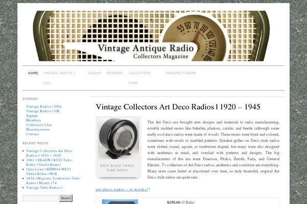vintage-antiqueradio.com site used Brunelleschi