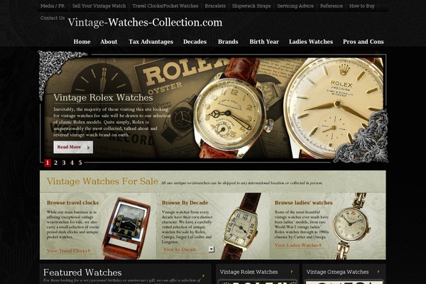 Vintage theme site design template sample