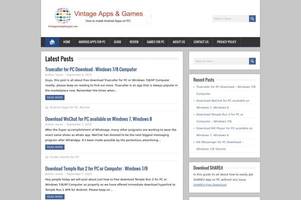 BrickYard theme site design template sample