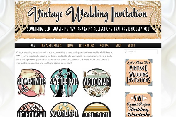 Vintage theme site design template sample