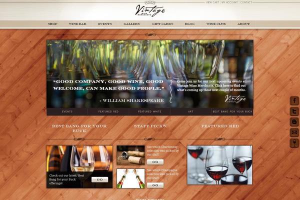 Vintage theme site design template sample