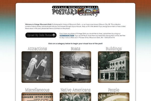 Vintage theme site design template sample