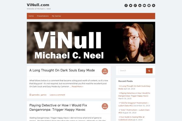 The Box theme site design template sample