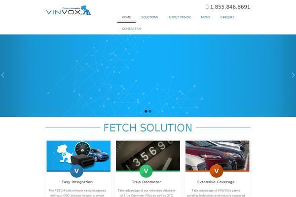 Vox theme site design template sample
