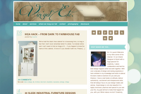 Vintage theme site design template sample