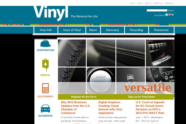 Vinyl theme site design template sample