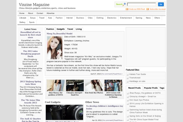 NewsPro theme site design template sample