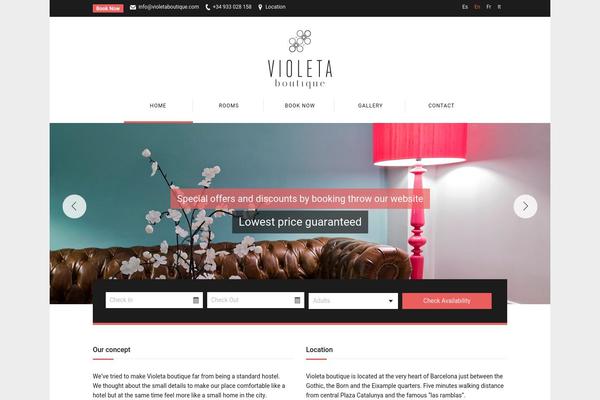 Soho Hotel theme site design template sample