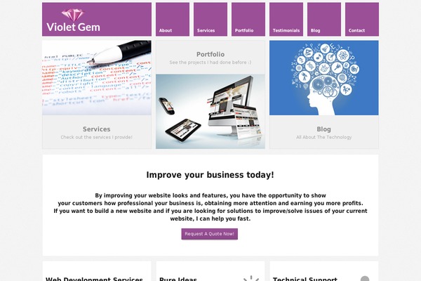 violetgem.com site used Violet