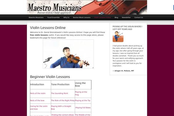 Magazine theme site design template sample