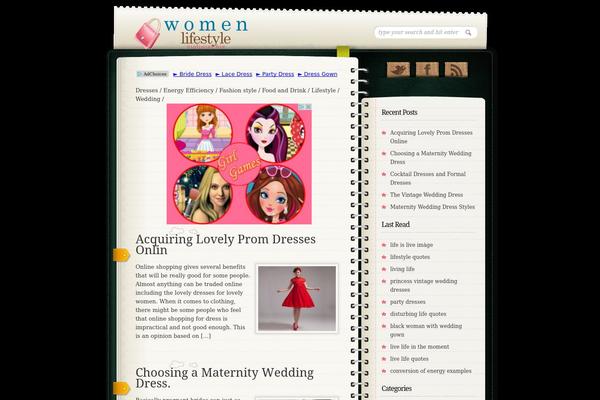 Diary theme site design template sample