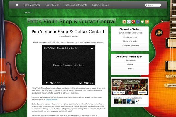 Site using Facebook plugin