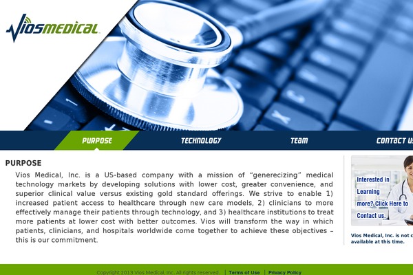 viosmedical.com site used Trends