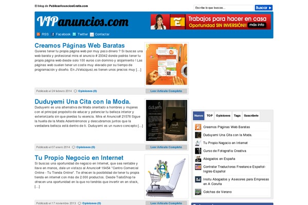 Gazette theme site design template sample