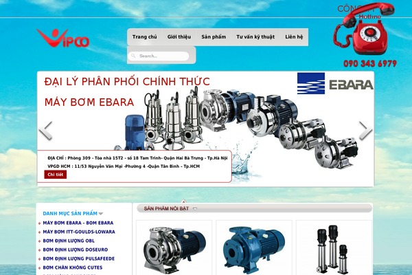 vipcopump.com site used Pridio
