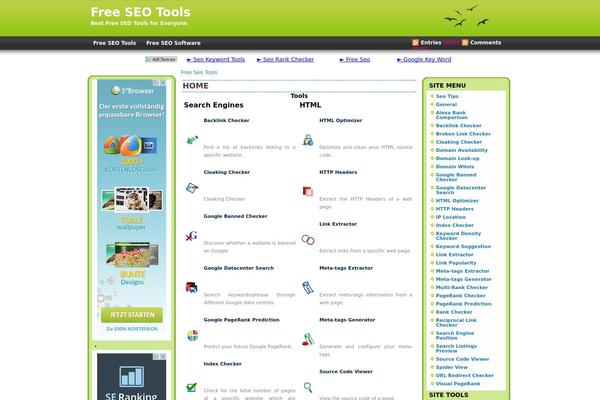 Damai theme site design template sample