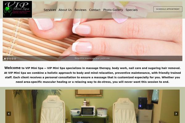 Tesseract theme site design template sample