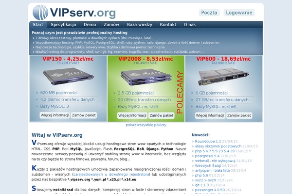 HealthCenter website example screenshot