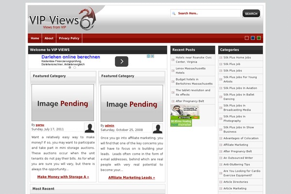 Chimera theme site design template sample