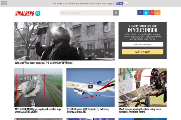 viralberg.com site used Ten-blog