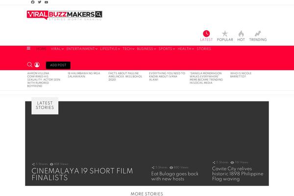 Site using Snax plugin