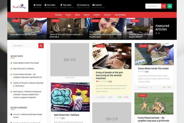 Site using Anthemes-reviews plugin