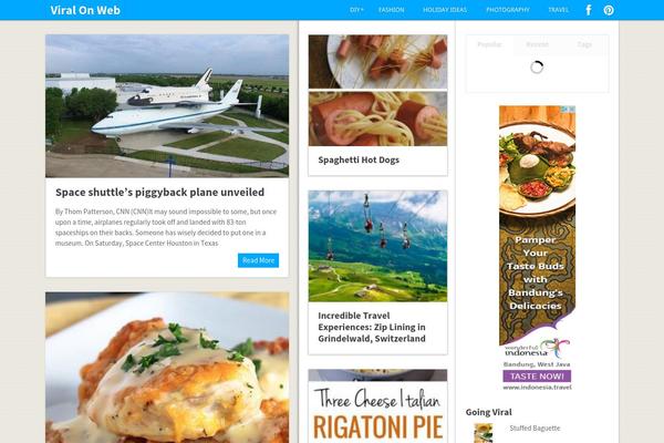 Pinstagram theme site design template sample