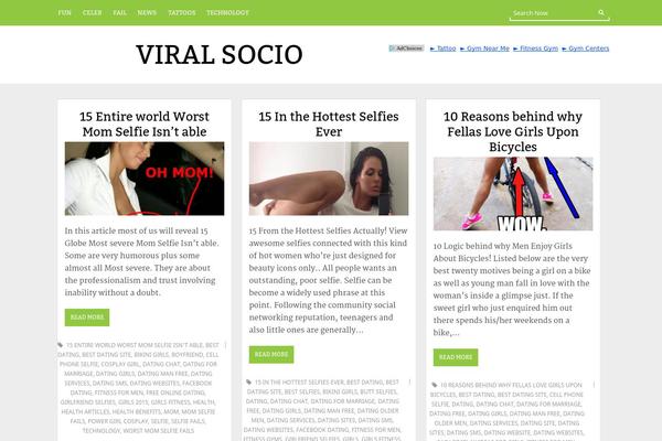 UBlog theme site design template sample