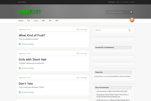 Fresh News theme site design template sample