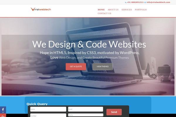 Site using Easy Portfolio plugin