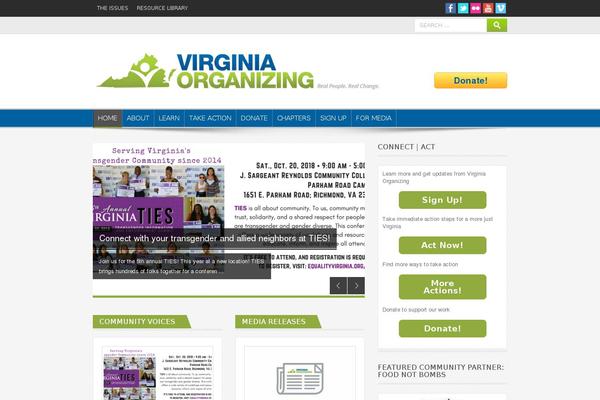 virginia-organizing.org site used Effectivenews