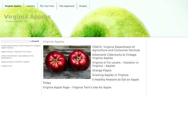 Green Apples theme site design template sample