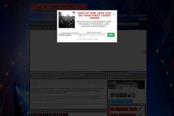 virginiabeachamphitheater.com site used Magzimusv3