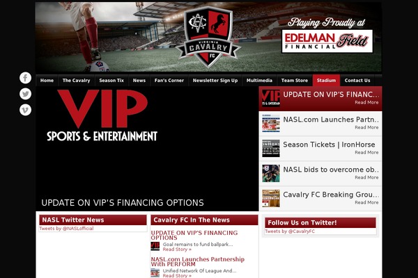 virginiacavalry.com site used Footballclub-2.0.8.1