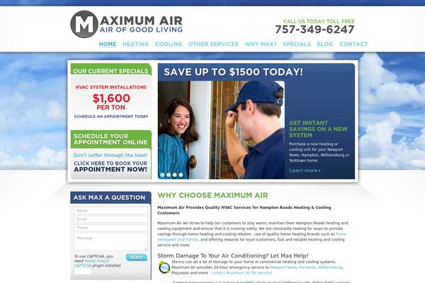 Ma theme site design template sample