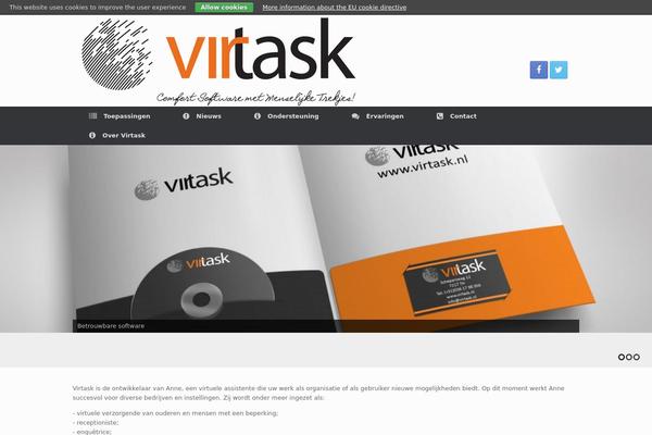 Vantage theme site design template sample