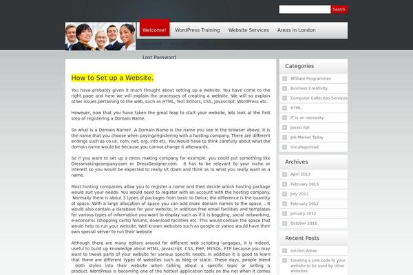 Site using Events Manager plugin