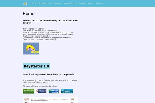 Tesseract theme site design template sample