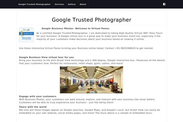 Photographer theme site design template sample
