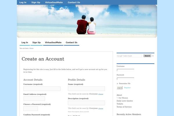 Site using BuddyPress plugin