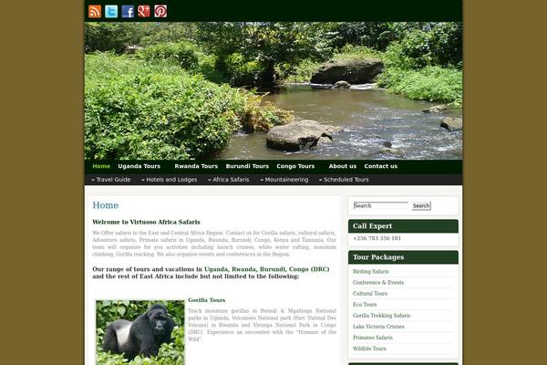 Virtuoso theme site design template sample