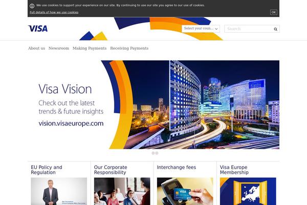 visa theme websites examples