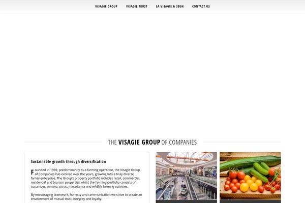 Envision Child theme site design template sample