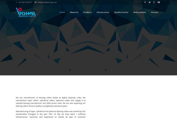 vishalbearings.com site used Vishal-bearings