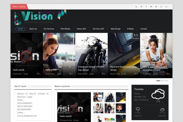 SevenMag theme site design template sample