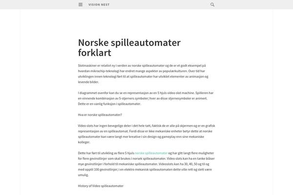 vision-nest.com site used Isola
